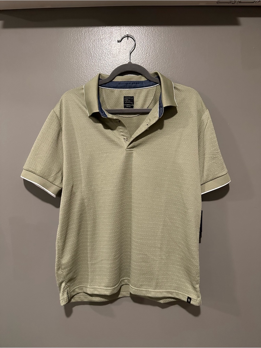 Lacoste Men's Light Olive Polo with Contrast Trim
